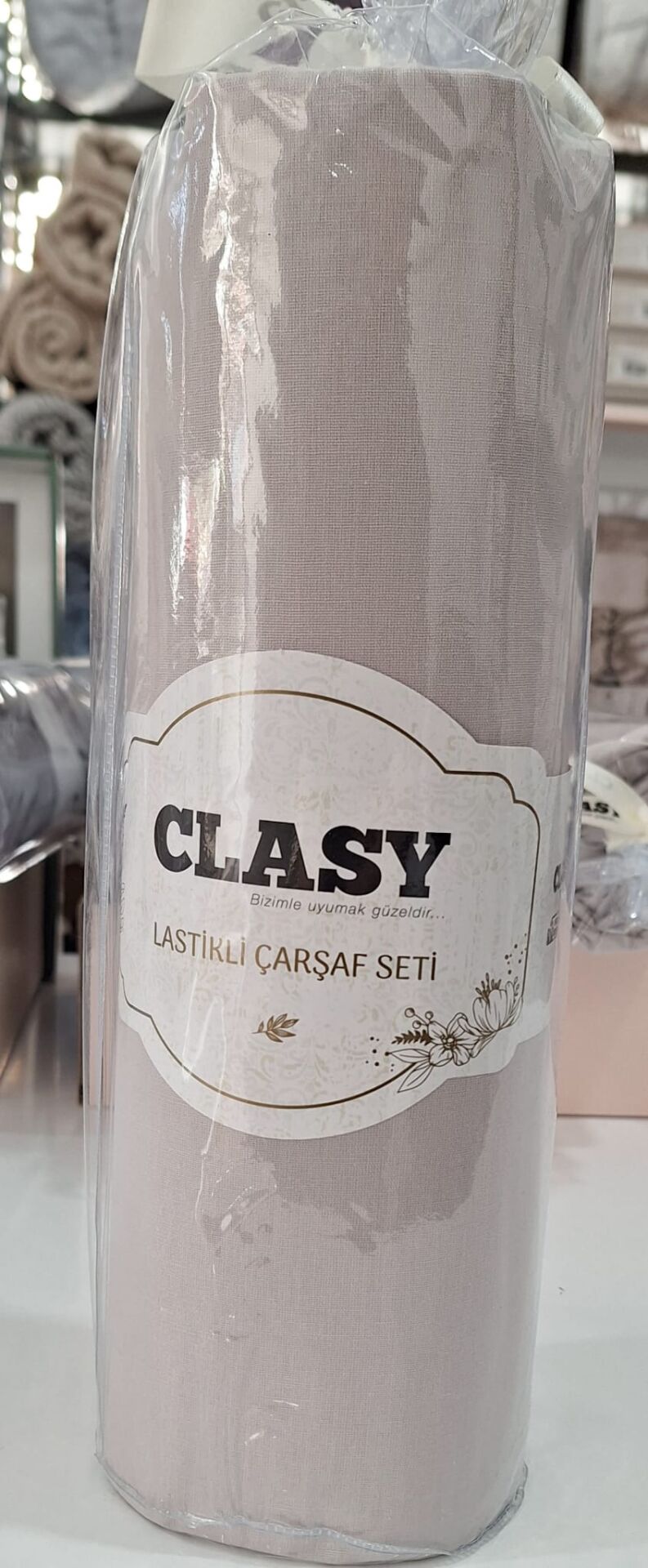 CLASY ÇARŞAF TAKIMI TEK KİŞİLİK 100*200 BEJ RENGİ