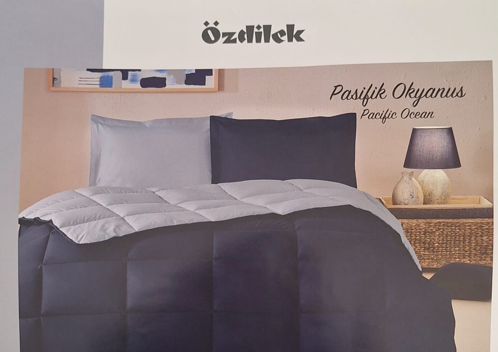 ÖZDİLEK ÇİFT KİŞİLİK RANFORCE YATAK SETİ PASİFİK OKYANUS