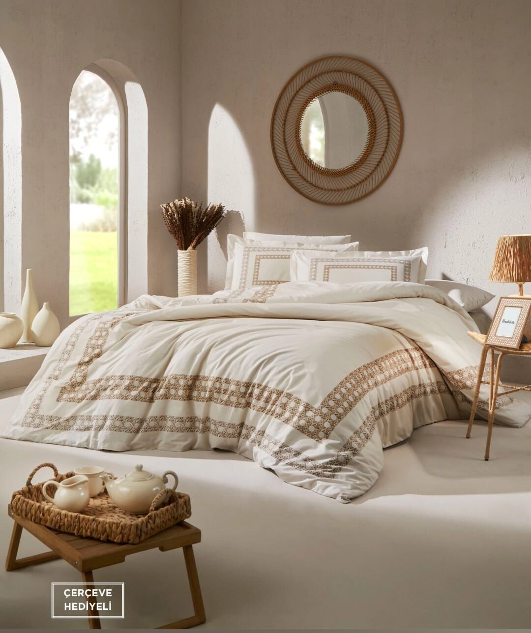 Özdilek Çift Kişilik Nevresim Takımı Aurea Çerçeve Hediyeli