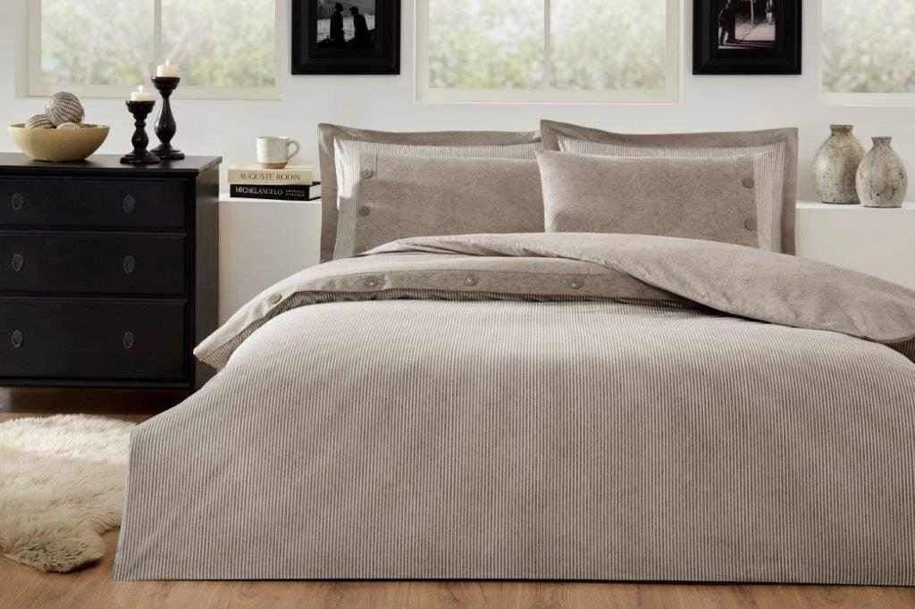 Özdilek Çift Kişilik Nevresim Takımı Naturel Bej 4 Yastık Kılıflı