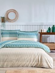 ÖZDİLEK ÇİFT KİŞİLİK NEVRESİM TAKIMI FLAME STITCH