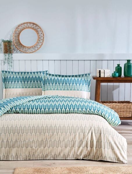 Özdilek Çift Kişilik Nevresim Takımı Flame Stitch
