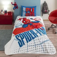 Taç Lisanslı Tek Kişilik Pike Takımı Spiderman Web