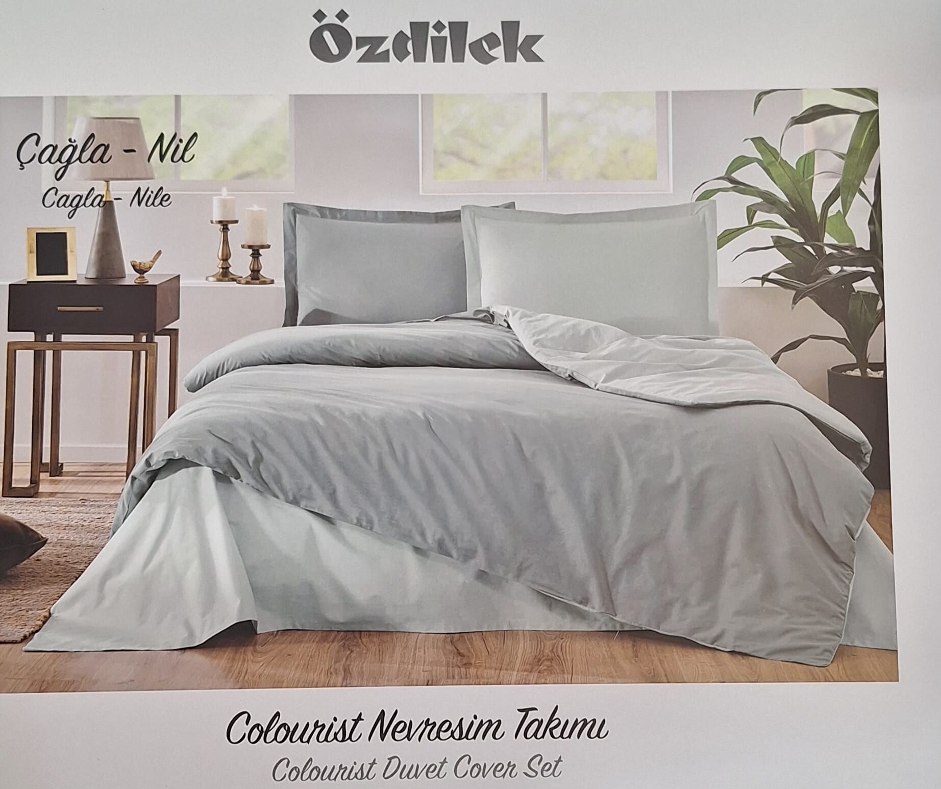 Özdilek Çift Kişilik Ranforce Nevresim Takımı Çağla-Nil Colourist