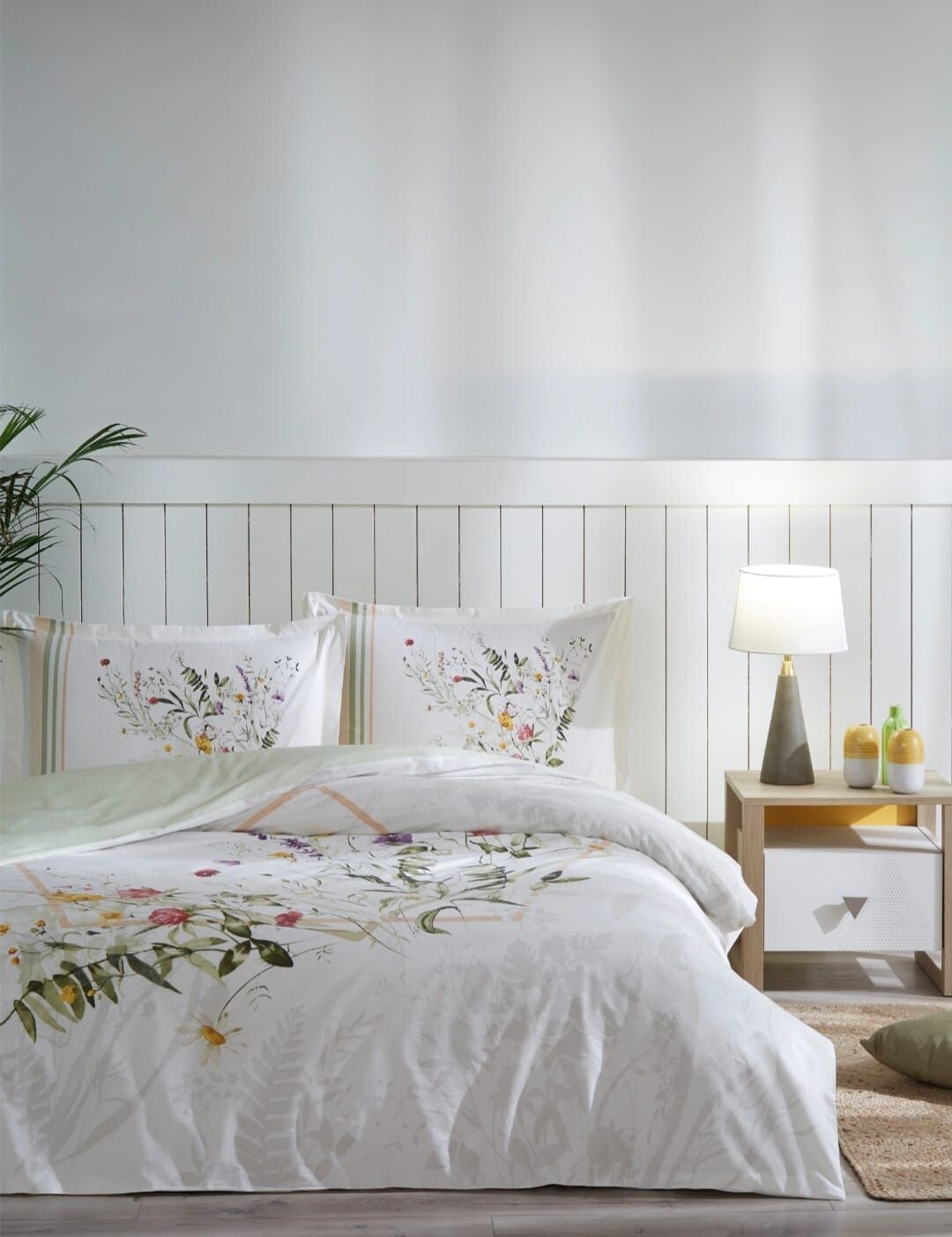 Özdilek Çift Kişilik Ranforce Nevresim Takımı Fujer Yeşil