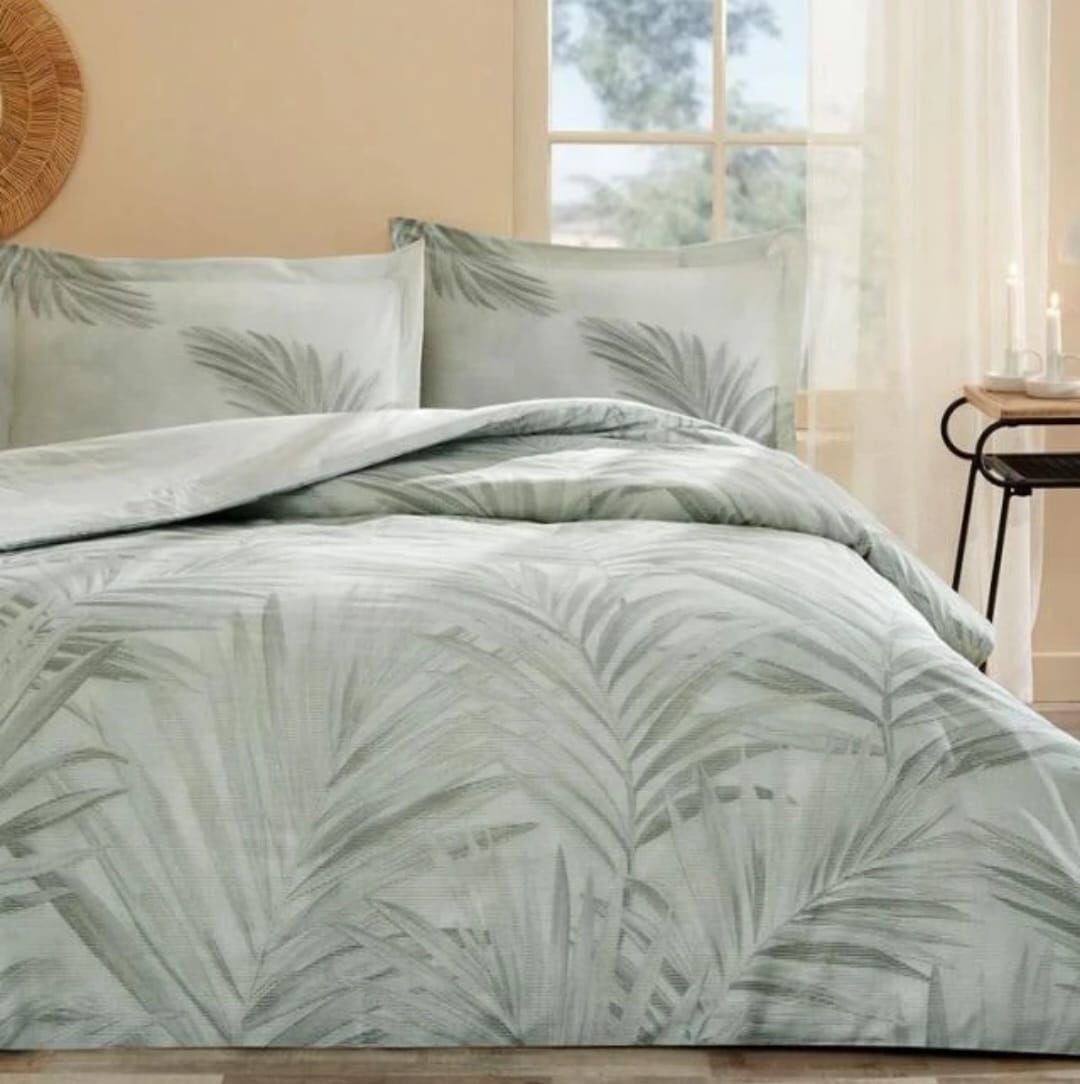 Özdilek Çift Kişilik Ranforce Nevresim Takımı Ravenea Yeşil