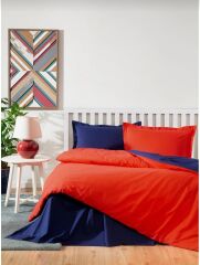 Özdilek Çift Kişilik Ranforce Nevresim Takımı Kırmızı-Lacivert