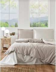 Özdilek Tek Kişilik Ranforce Nevresim Takımı Kum Beji Vanilya