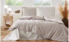 Özdilek Tek Kişilik Ranforce Nevresim Takımı Kum Beji Vanilya