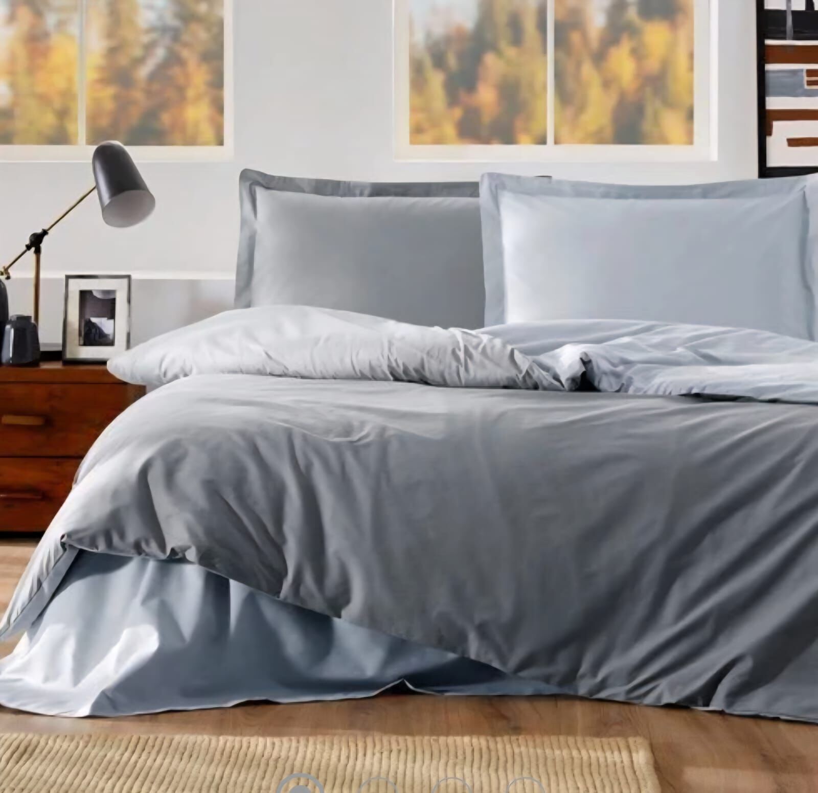 Özdilek Tek Kişilik Ranforce Nevresim Takımı Kül Grisi Silver