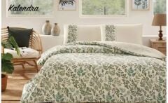 Özdilek Nev Çift Kişilik Nevresim Takımı Kalendra Yeşil