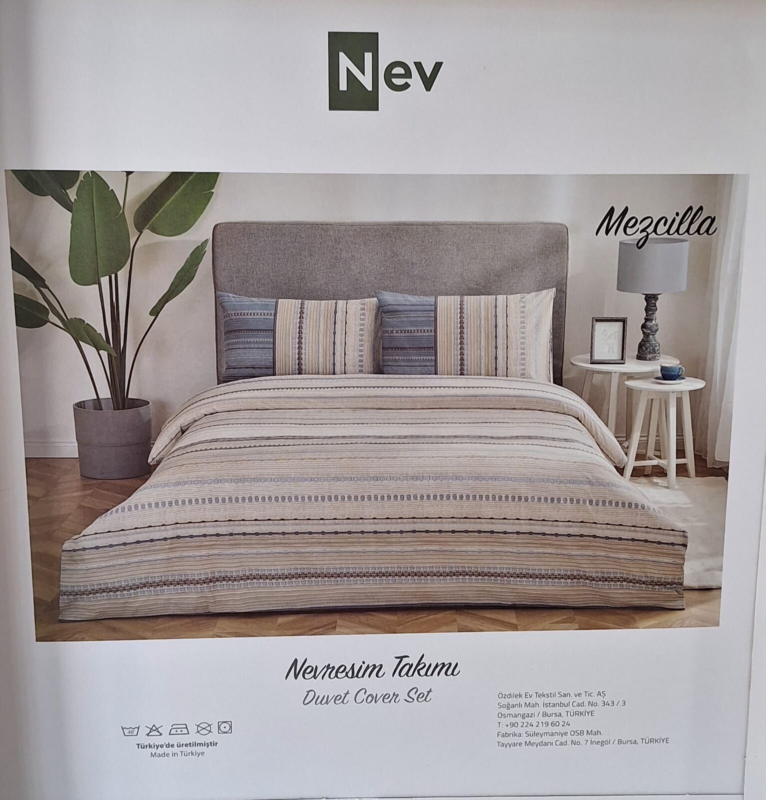 Özdilek Nev Çift Kişilik Nevresim Takımı Mezcilla Krem