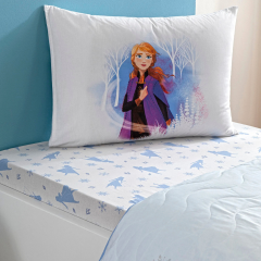 Taç Lisanslı Disney Frozen Sisters Pamuk Tek Kişilik Complete Set