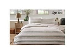 Özdilek Nev Tek Kişilik Nevresim Takımı Sage Line Pudra