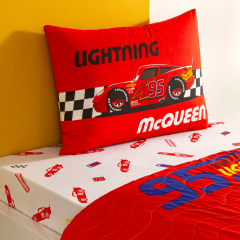 Taç Lisanslı Disney Cars Race Track Pamuk Tek Kişilik Complete Set