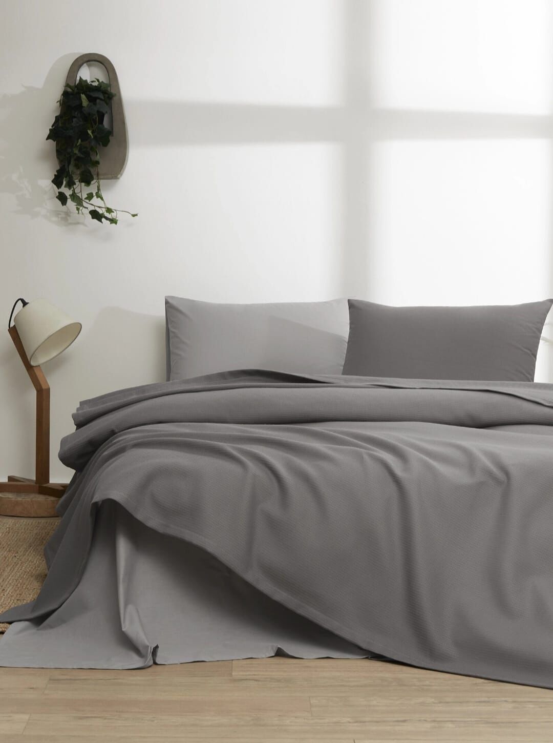 Özdilek Çift Kişilik Ranforce Pike Takımı Colourist Kül Grisi-Silver