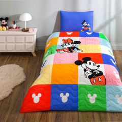 Taç Lisanslı Disney Minnie Mickey Pamuk Tek Kişilik Complete Set