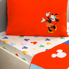 Taç Lisanslı Disney Minnie Mickey Pamuk Tek Kişilik Complete Set