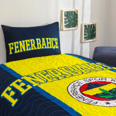 Taç Lisanslı Fenerbahçe Kanarya Pamuk Tek Kişilik Complete Set