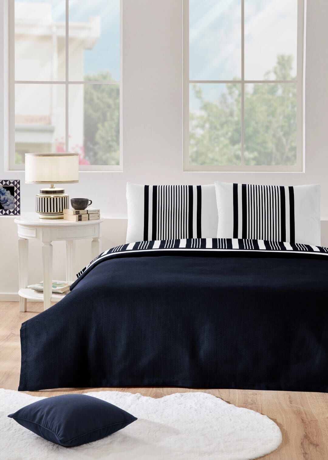 Özdilek Tek Kişilik Ranforce Pike Takımı Wonder Lacivert