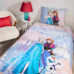 Taç Lisanslı Disney Frozen Winter Tek Kişilik Yatak Örtüsü Seti
