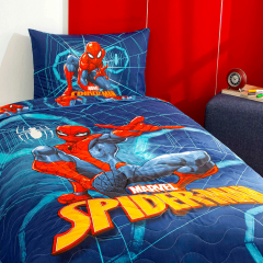 Taç Lisanslı Spiderman Dark Tek Kişilik Yatak Örtüsü Seti