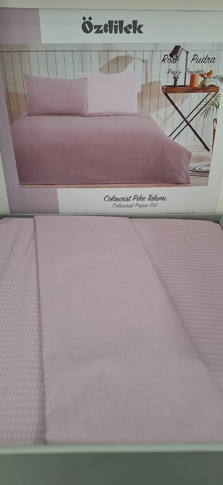 Özdilek Tek Kişilik Ranforce Pike Takımı Colourist Rose-Pudra