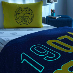 Taç Lisanslı Fenerbahçe Şanlı Kanarya Pamuk Tek Kişilik Nevresim Takımı