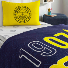 Taç Lisanslı Fenerbahçe Şanlı Kanarya Pamuk Tek Kişilik Nevresim Takımı