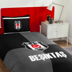 Taç Lisanslı Beşiktaş Efsane Pamuk Tek Kişilik Nevresim Takımı