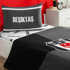 Taç Lisanslı Beşiktaş Efsane Pamuk Tek Kişilik Nevresim Takımı