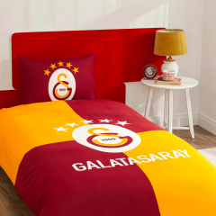 Taç Lisanslı Galatasaray Efsane Pamuk Tek Kişilik Nevresim Takımı