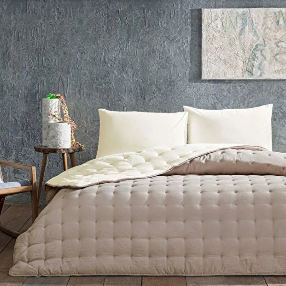 Taç Donna Sleeper Set Çift Kişilik Kahve