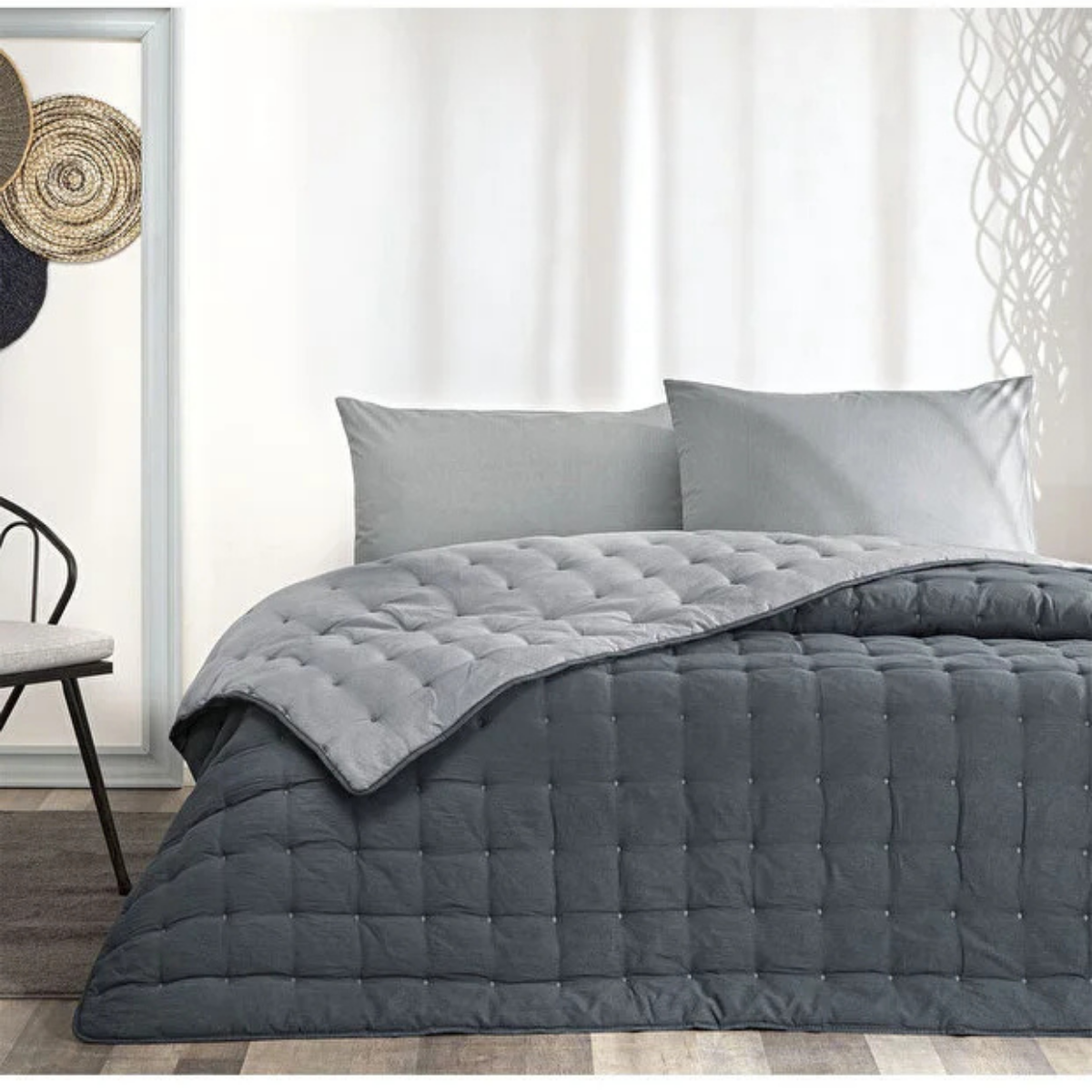Taç Donna Sleeper Set Tek Kişilik Antrasit