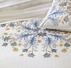 Taç Çift Kişilik Ranforce Baskılı Pike Takımı Charmy