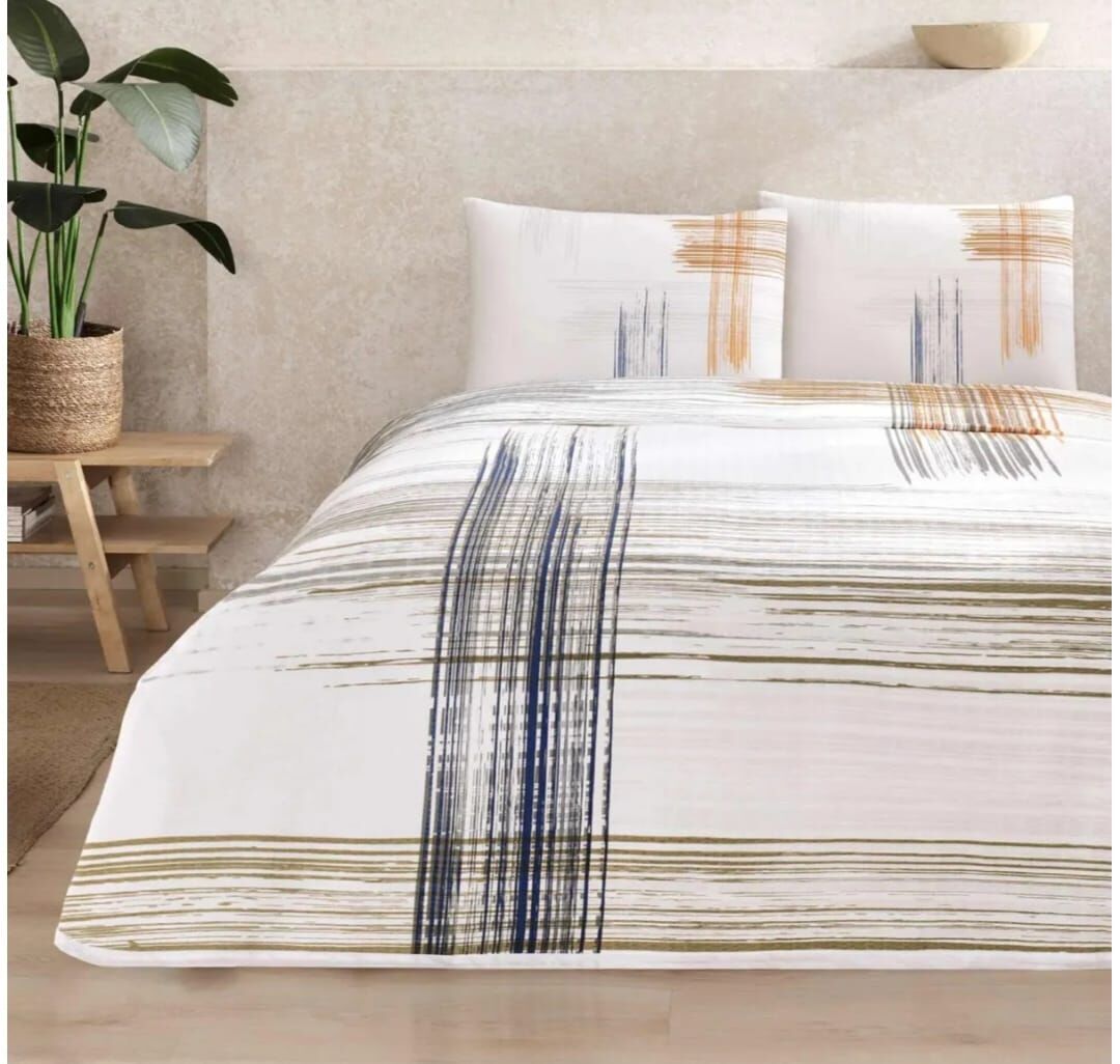 Taç Çift Kişilik Ranforce Baskılı Pike Takımı Fanny