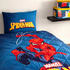 Taç Lisanslı Spiderman Classical Pamuk Tek Kişilik Yorgan Seti