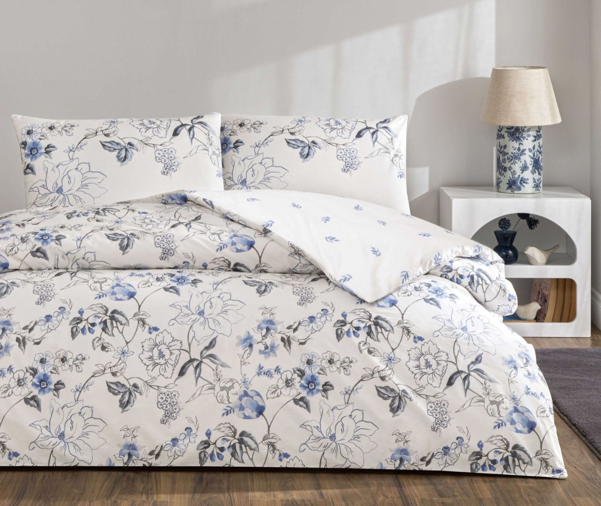 Taç Çift Kişilik Ranforce Nevresim Takımı Luna