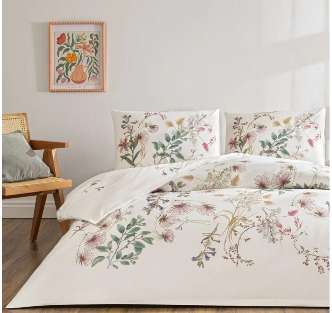 Taç Çift Kişilik Ranforce Nevresim Takımı Elowen