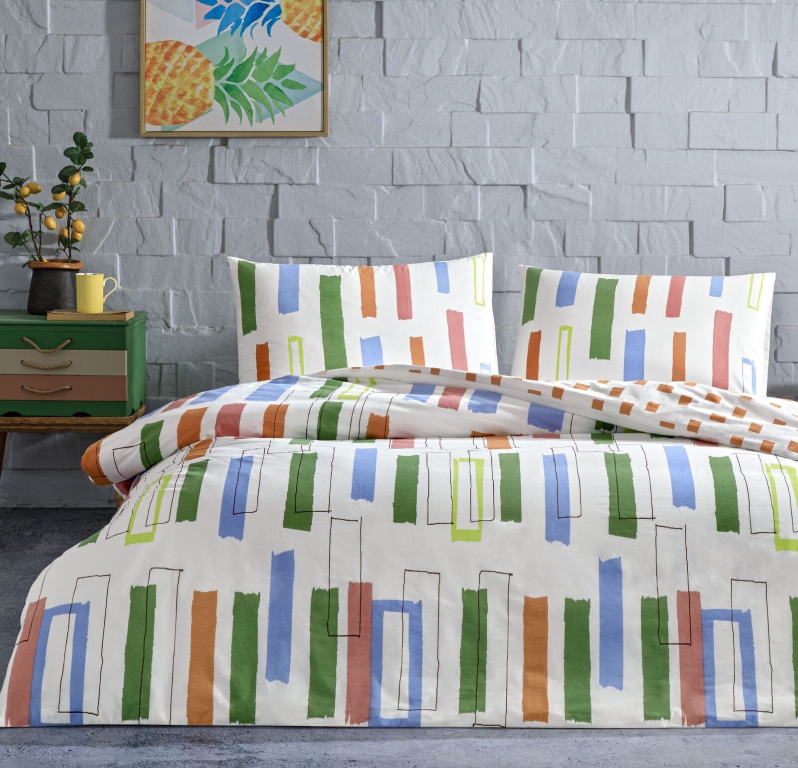 Taç Çift Kişilik Ranforce Nevresim Takımı Legrand