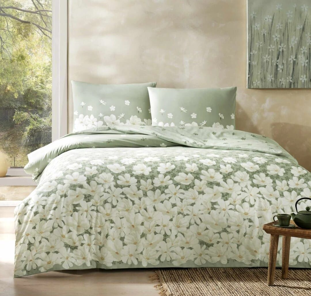 Taç Çift Kişilik Ranforce Nevresim Takımı April