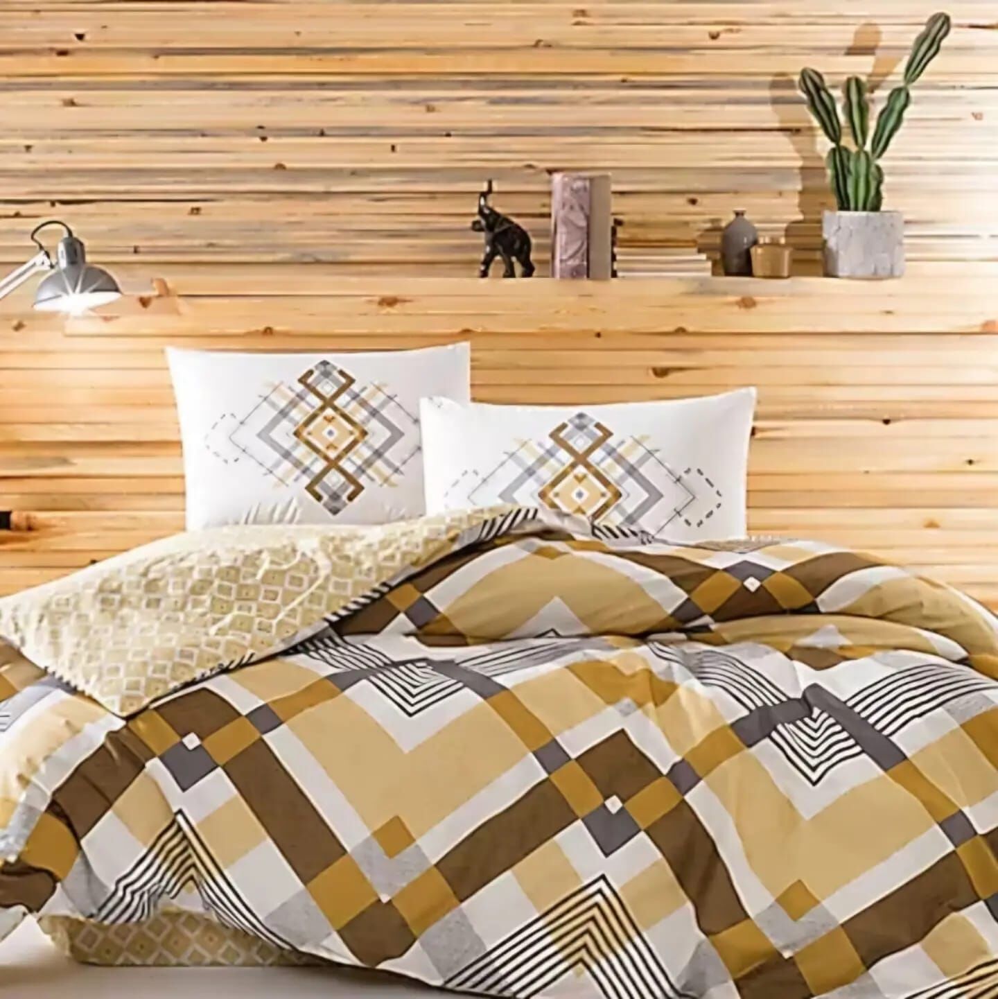 Taç Çift Kişilik Ranforce Nevresim Takımı Optima