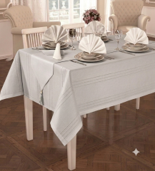 Atak Home Collection Carmen 12 Kişilik 26 Parça Masa Örtüsü Seti