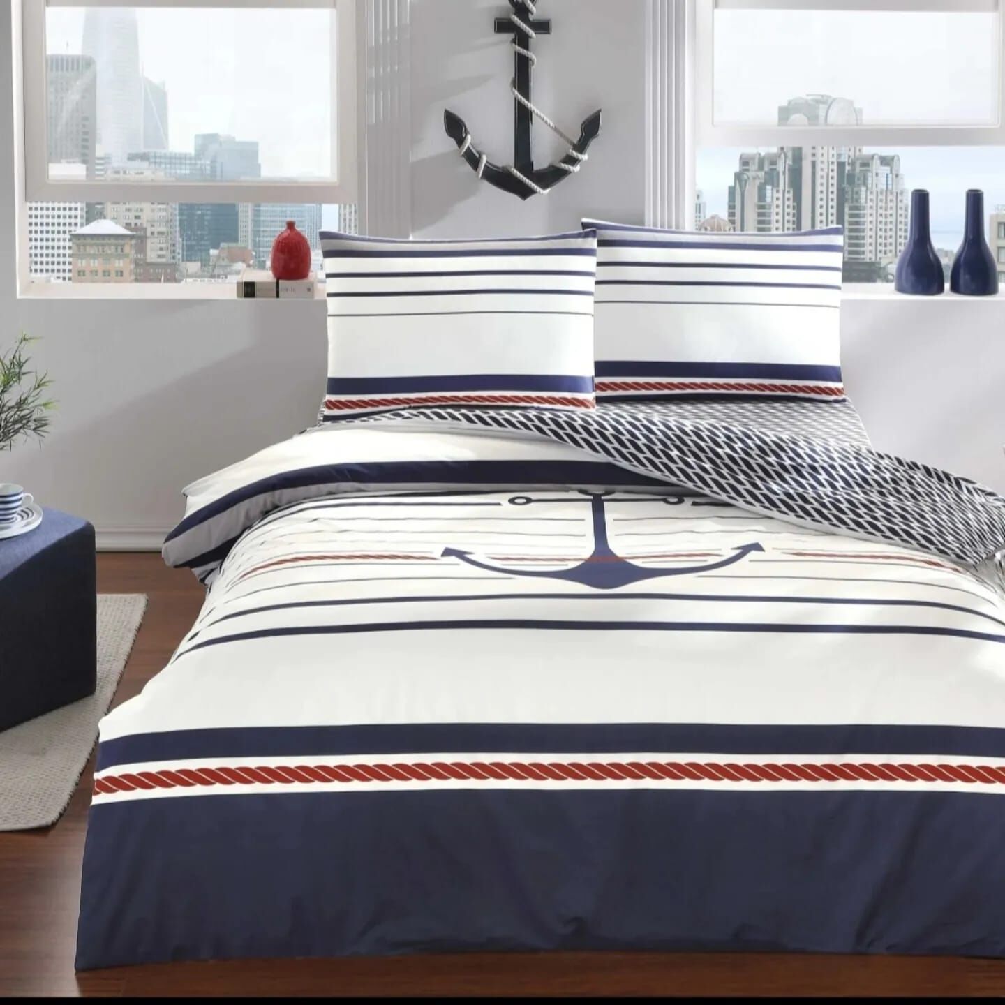 Taç Tek Kişilik Ranforce Nevresim Takımı Harbor