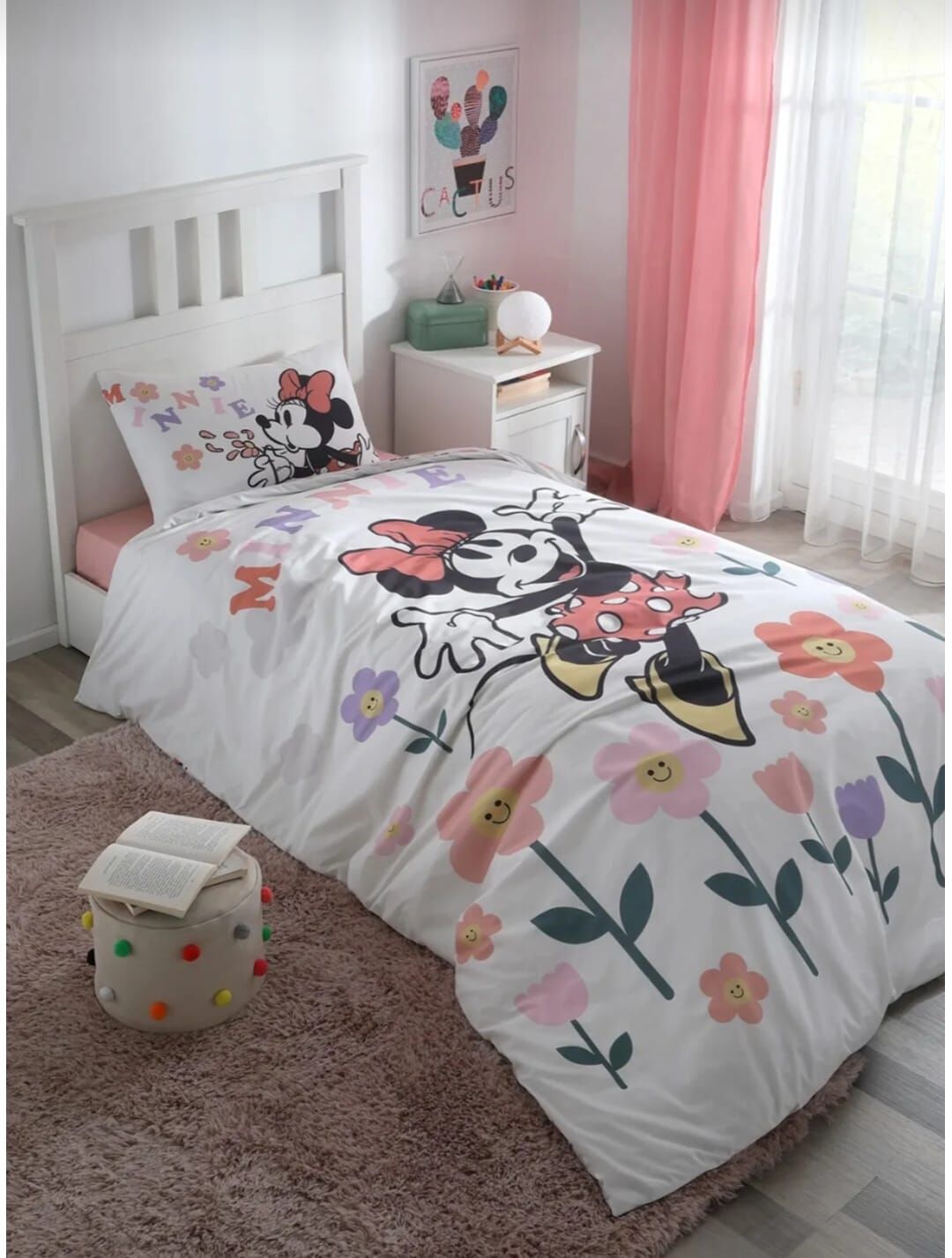 Özdilek Lisanslı Tek Kişilik Nevresim Takımı Mickey Mouse Flowers