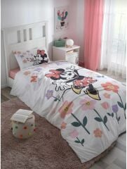 ÖZDİLEK LİSANSLI TEK KİŞİLİK NEVRESİM TAKIMI MICKEY MOUSE FLOWERS