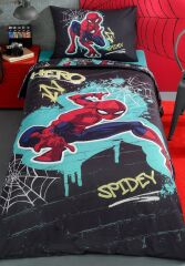 ÖZDİLEK LİSASNLI TEK KİŞİLİK NEVRESİM TAKIMI SPIDERMAN STREET SLINGER
