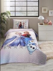 ÖZDİLEK LİSANSLI TEK KİŞİLİK YATAK ÖRTÜSÜ TAKIMI FROZEN FROSTED LIGHTS