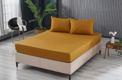 Clasy Çift Kişilik Lastikli Çarşaf Takım 160*200cm Zencefil