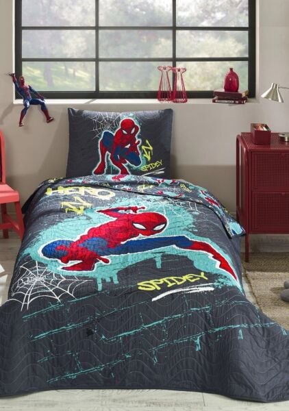 Özdilek Tek Kişilik Yatak Örtüsü Takımı Spiderman Street Slinger